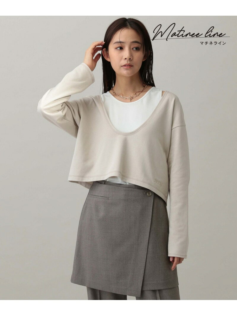 【SALE／70%OFF】MATINEE LINE/Wフロントレイヤードプルオーバー/288779 GLOBAL WORK グローバルワーク トップス カットソー・Tシャツ グレー ブラック ベージュ【RBA_E】[Rakuten Fashion] globalwork-10020447 GLOBAL WORK/グローバルワーク サンプル画像2