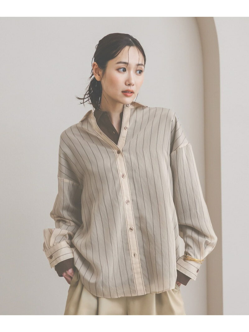 樂天商城 - シルキータッチシアーシャツ長袖/636668 GLOBAL WORK グローバルワーク トップス シャツ・ブラウス ブラック ホワイト イエロー ブラウン【送料無料】[Rakuten Fashion]