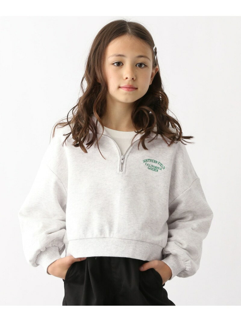 【SALE／30%OFF】お手入れらくらく/ハーフZIPスウェット/キッズ/102734 GLOBAL WORK グローバルワーク トップス スウェット・トレーナー ホワイト【RBA_E】[Rakuten Fashion]のサムネイル
