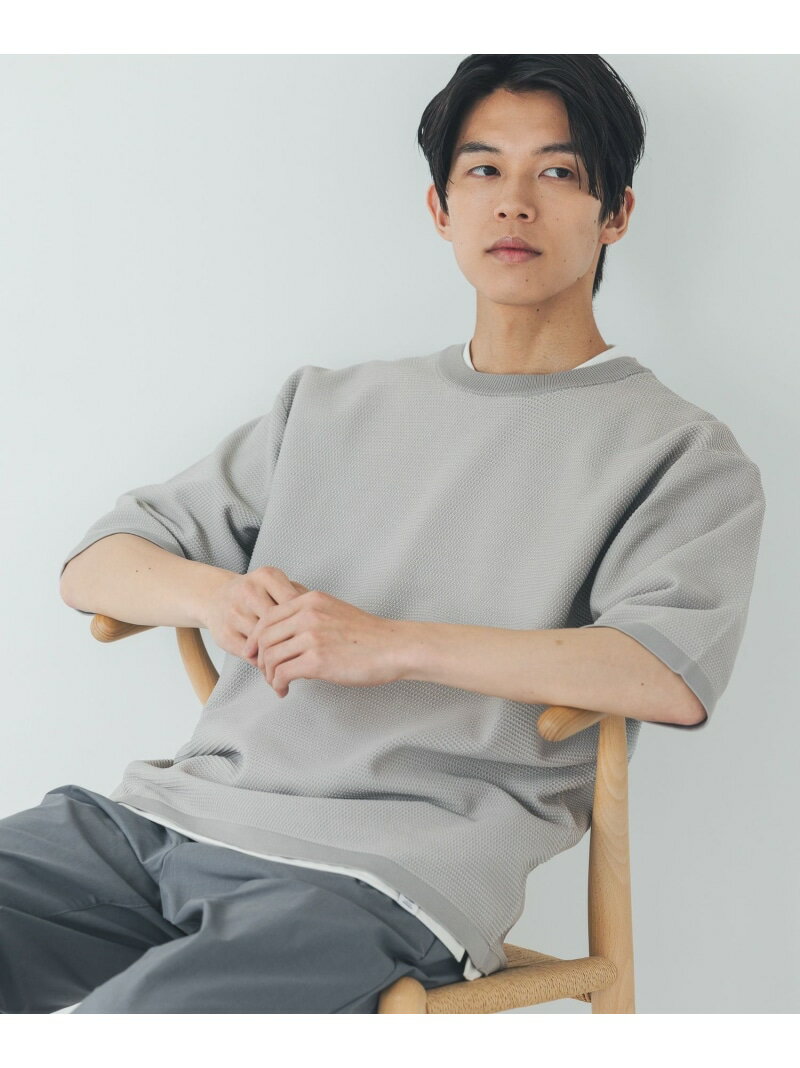 乐天商城 - トクトク2SETカノコニット半袖T/684790 GLOBAL WORK グローバルワーク トップス カットソー・Tシャツ ブラウン グレー ネイビー【送料無料】[Rakuten Fashion]