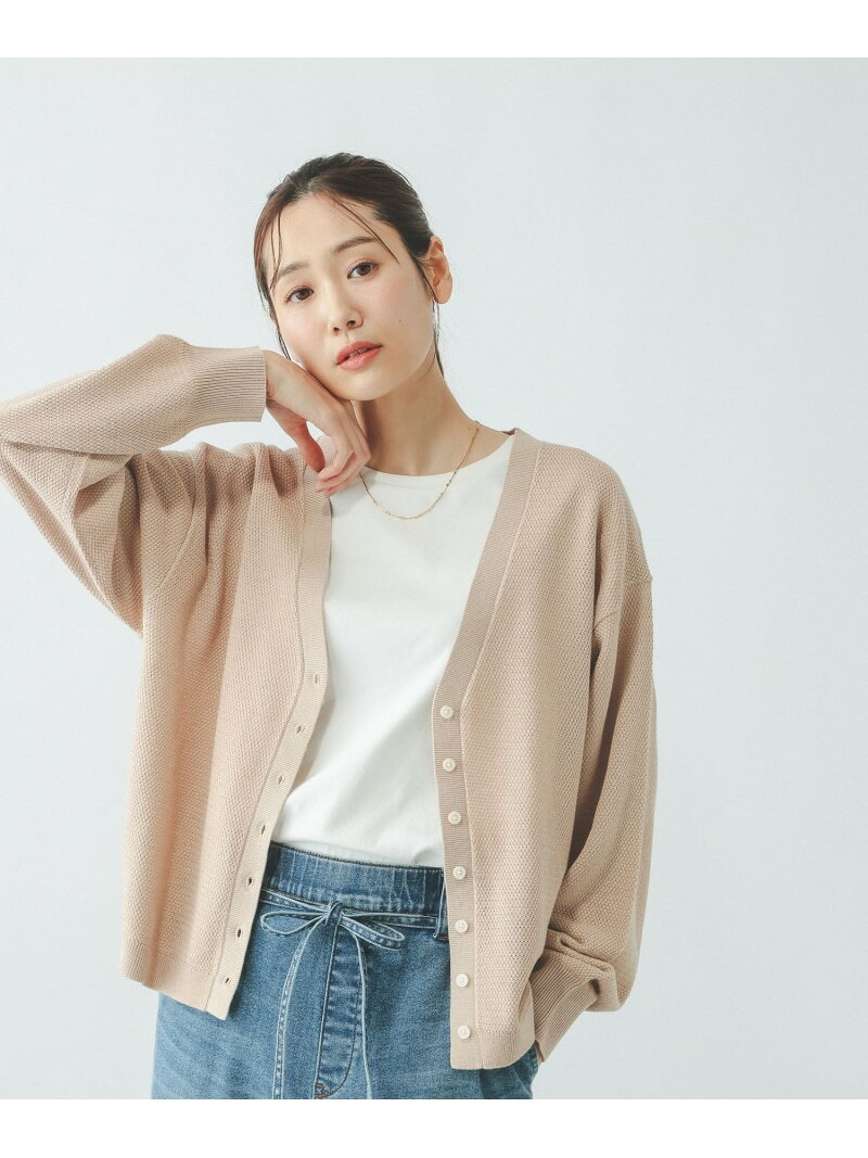 【SALE／68%OFF】透けにくいメッシュニットカーディガン/642966 GLOBAL WORK グローバルワーク トップス カーディガン ベージュ グリーン【RBA_E】[Rakuten Fashion] globalwork-10023257 GLOBAL WORK/グローバルワーク サンプル画像3