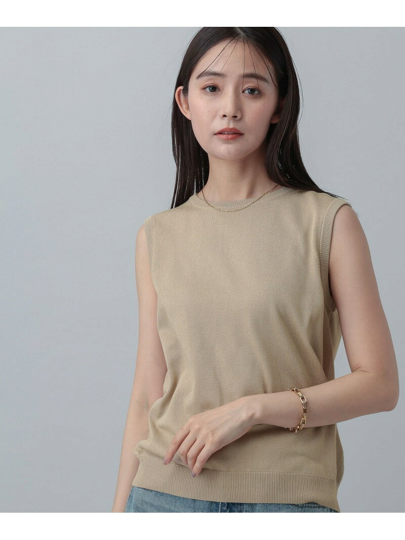 【SALE／60%OFF】MATINEE LINE/レヴィータクルーノースリーブ/646680 GLOBAL WORK グローバルワーク トップス ニット グレー ブラウン ネイビー【RBA_E】[Rakuten Fashion] globalwork-10023246 GLOBAL WORK/グローバルワーク サンプル画像2