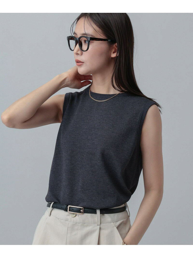 【SALE／60%OFF】MATINEE LINE/レヴィータクルーノースリーブ/646680 GLOBAL WORK グローバルワーク トップス ニット グレー ブラウン ネイビー【RBA_E】[Rakuten Fashion] globalwork-10023246 GLOBAL WORK/グローバルワーク サンプル画像3