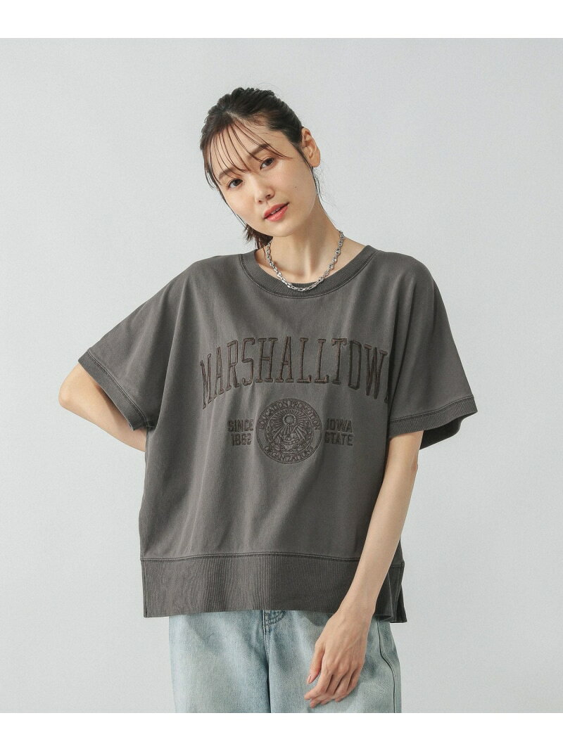 【SALE／30%OFF】ピグメントカレッジプルオーバー/581155 GLOBAL WORK グローバルワーク トップス カットソー・Tシャツ グレー ブラック ピンク ネイビー【RBA_E】[Rakuten Fashion] globalwork-10021561 GLOBAL WORK/グローバルワーク サンプル画像2