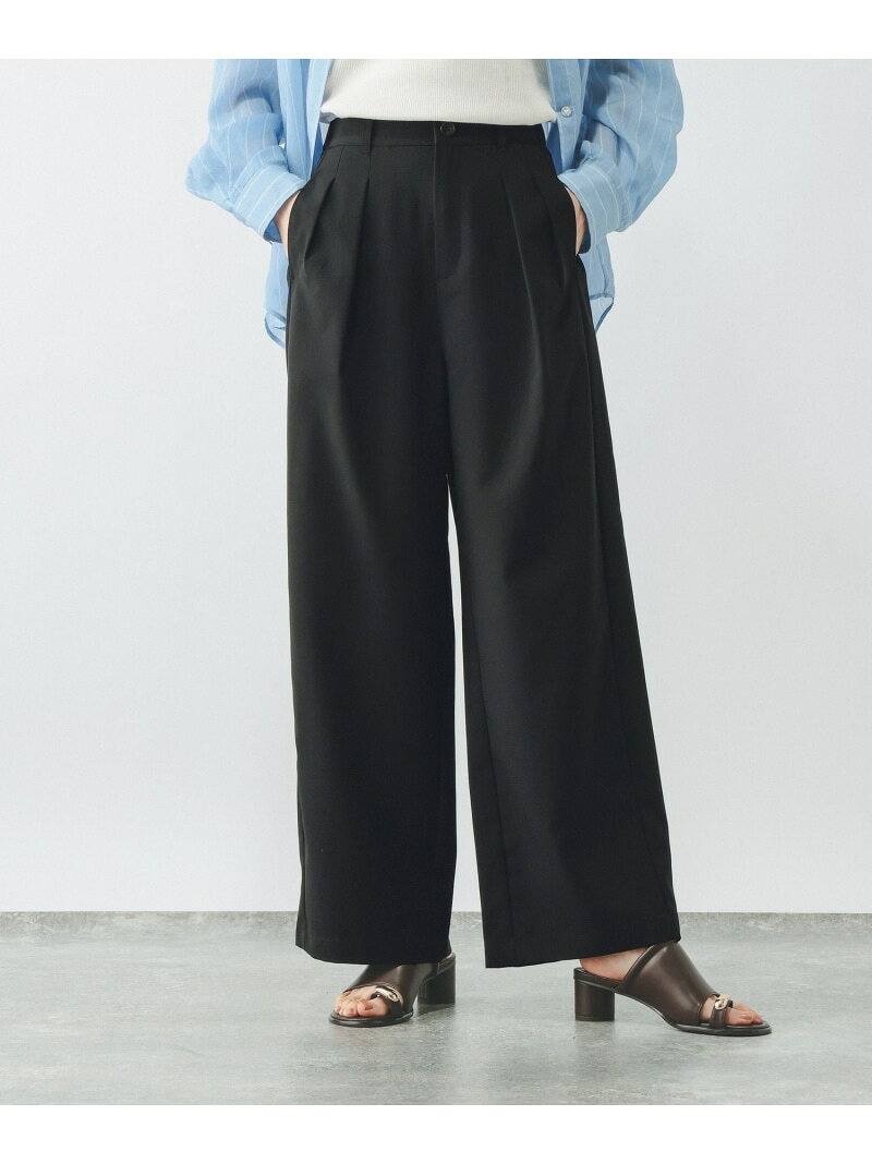 【SALE／40%OFF】ノンストレスリッチワイドパンツ/632962 GLOBAL WORK グローバルワーク パンツ その他のパンツ ブラック ベージュ グレー ブラウン【RBA_E】[Rakuten Fashion] globalwork-10023376 GLOBAL WORK/グローバルワーク サンプル画像2