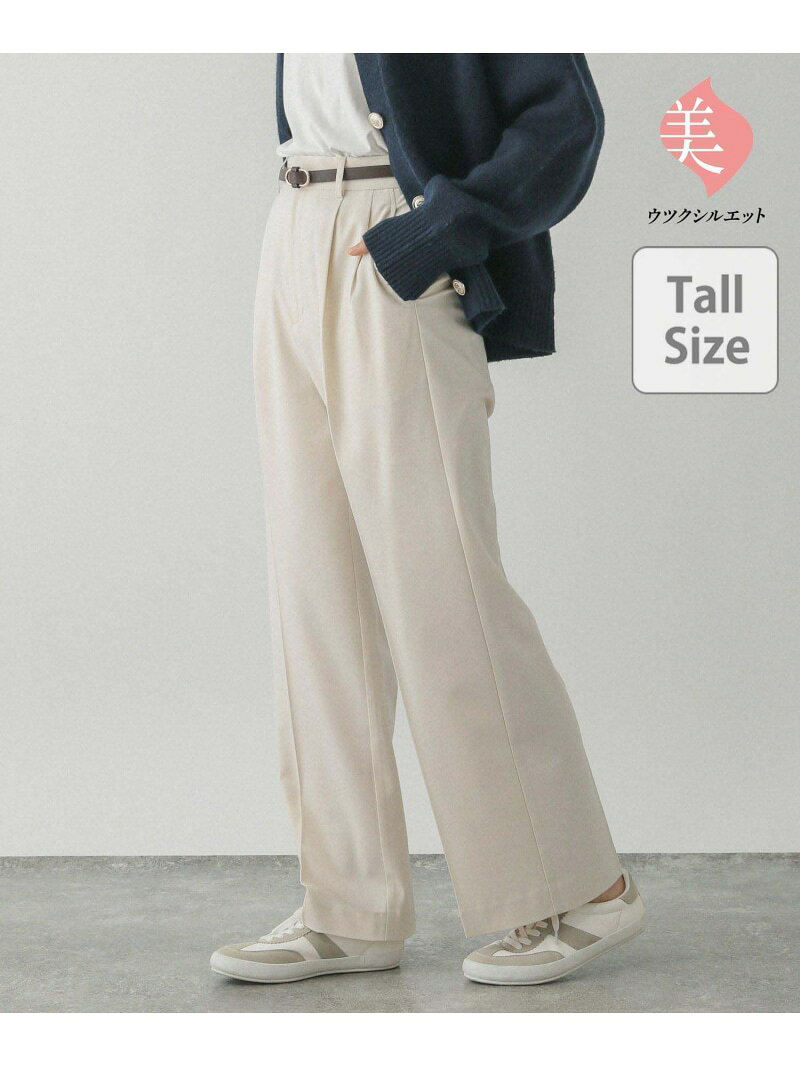 【SALE／40%OFF】一部店舗限定/ウツクシルエットワイドパンツTall/200732 GLOBAL WORK グローバルワーク パンツ その他のパンツ ネイビー ブラック ブラウン グリーン ホワイト グレー【RBA_E】[Rakuten Fashion] globalwork-10020301 GLOBAL WORK/グローバルワーク サンプル画像2