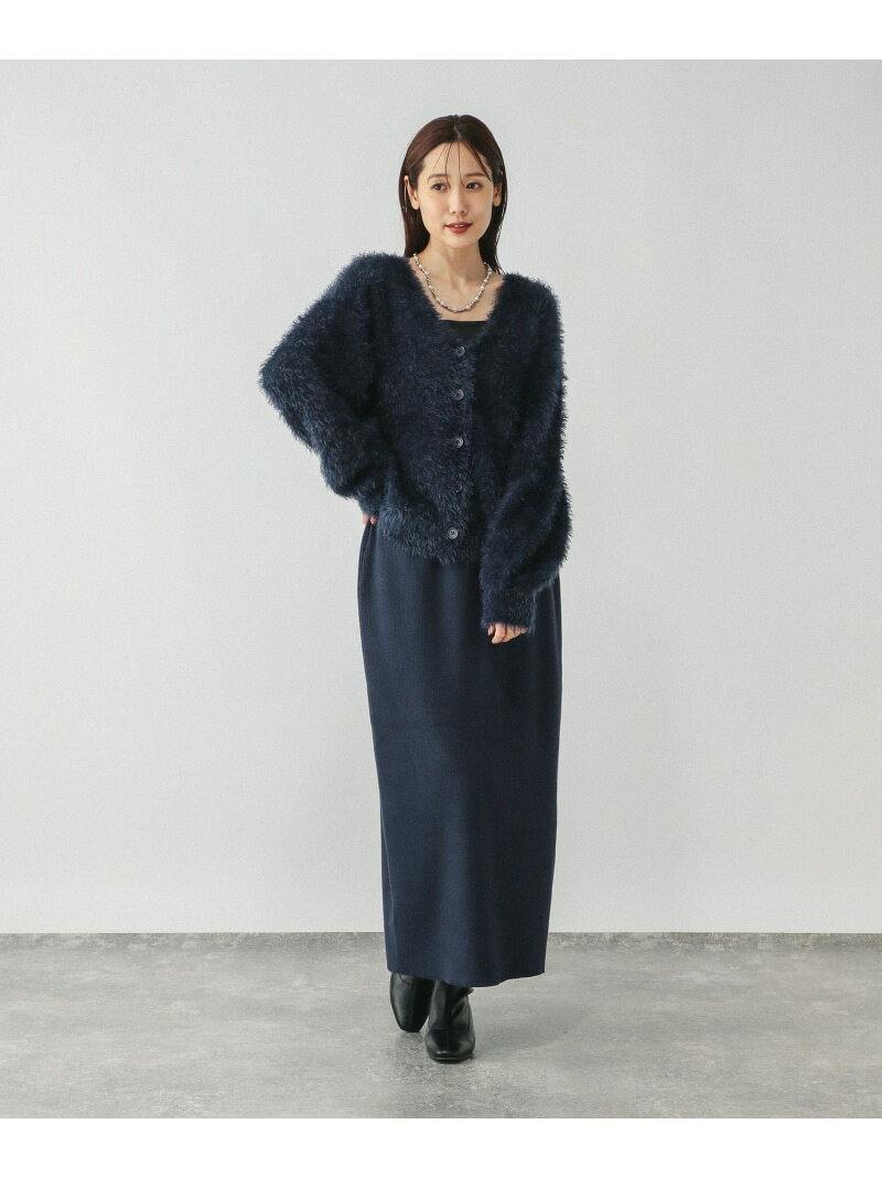 【SALE／50%OFF】シャギーカーディガン*スカートSET/579504 GLOBAL WORK グローバルワーク ワンピース・ドレス その他のワンピース・ドレス グレー ブラウン ネイビー【RBA_E】【送料無料】[Rakuten Fashion] globalwork-10021894 GLOBAL WORK/グローバルワーク サンプル画像3