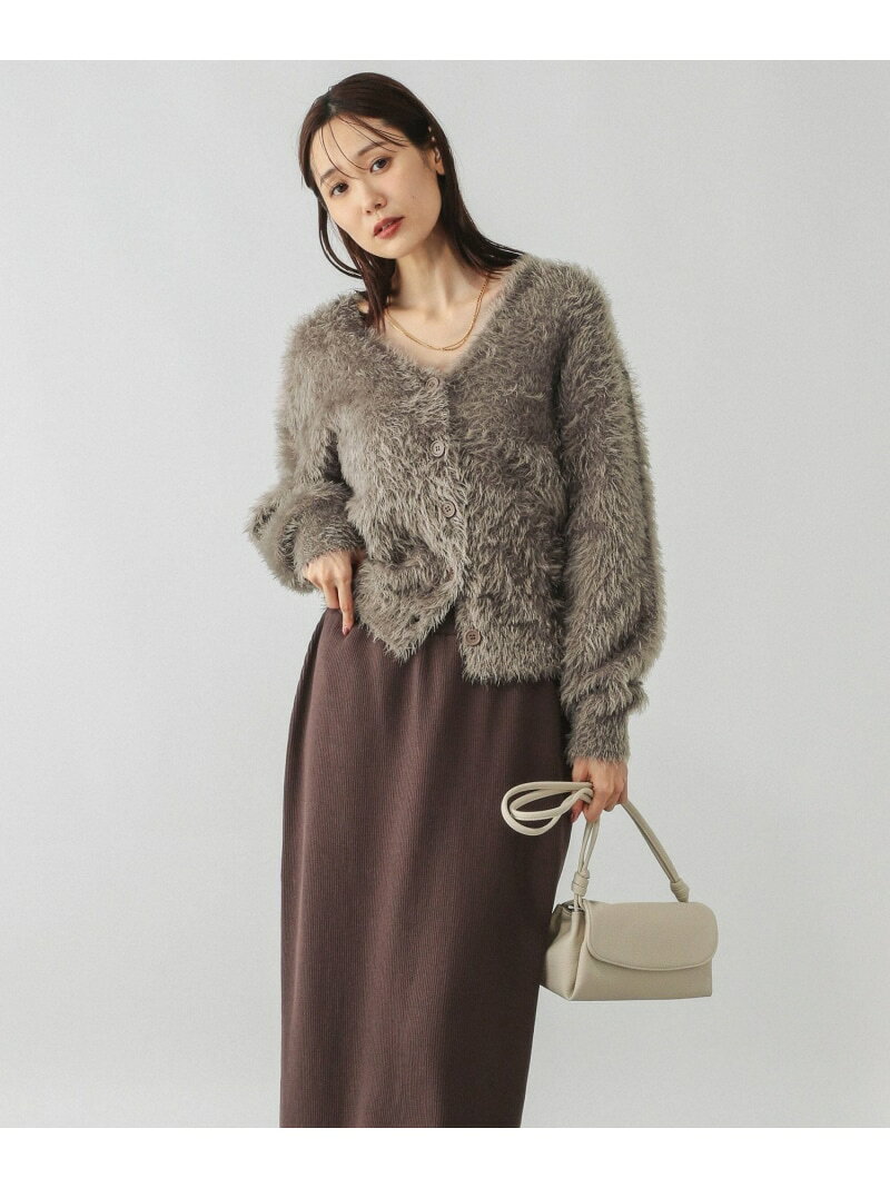 【SALE／50%OFF】シャギーカーディガン*スカートSET/579504 GLOBAL WORK グローバルワーク ワンピース・ドレス その他のワンピース・ドレス グレー ブラウン ネイビー【RBA_E】【送料無料】[Rakuten Fashion] globalwork-10021894 GLOBAL WORK/グローバルワーク サンプル画像2