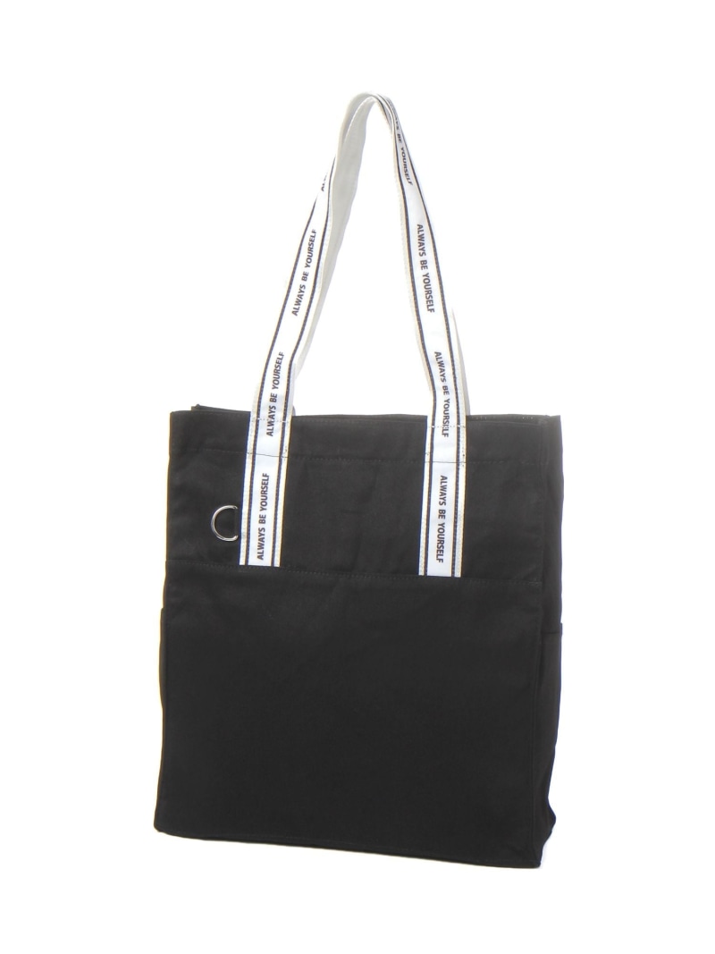推しごとロゴZIPトート/1055043 GLOBAL WORK グローバルワーク バッグ トートバッグ ブラック[Rakuten Fashion] globalwork-10024009 GLOBAL WORK/グローバルワーク サンプル画像2