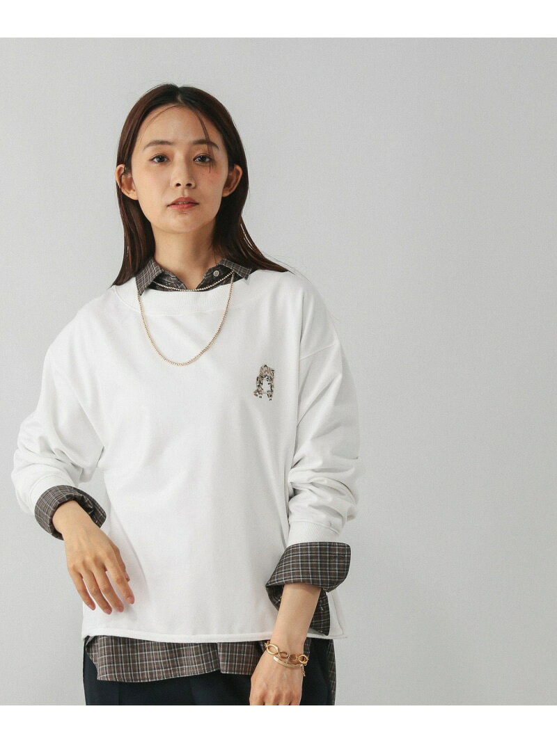【SALE／60%OFF】乾きやすいミニ裏毛プリントプルオーバー/580943 GLOBAL WORK グローバルワーク トップス スウェット・トレーナー ブラック ブラウン ネイビー ホワイト グレー【RBA_E】[Rakuten Fashion] globalwork-10021893 GLOBAL WORK/グローバルワーク サンプル画像3