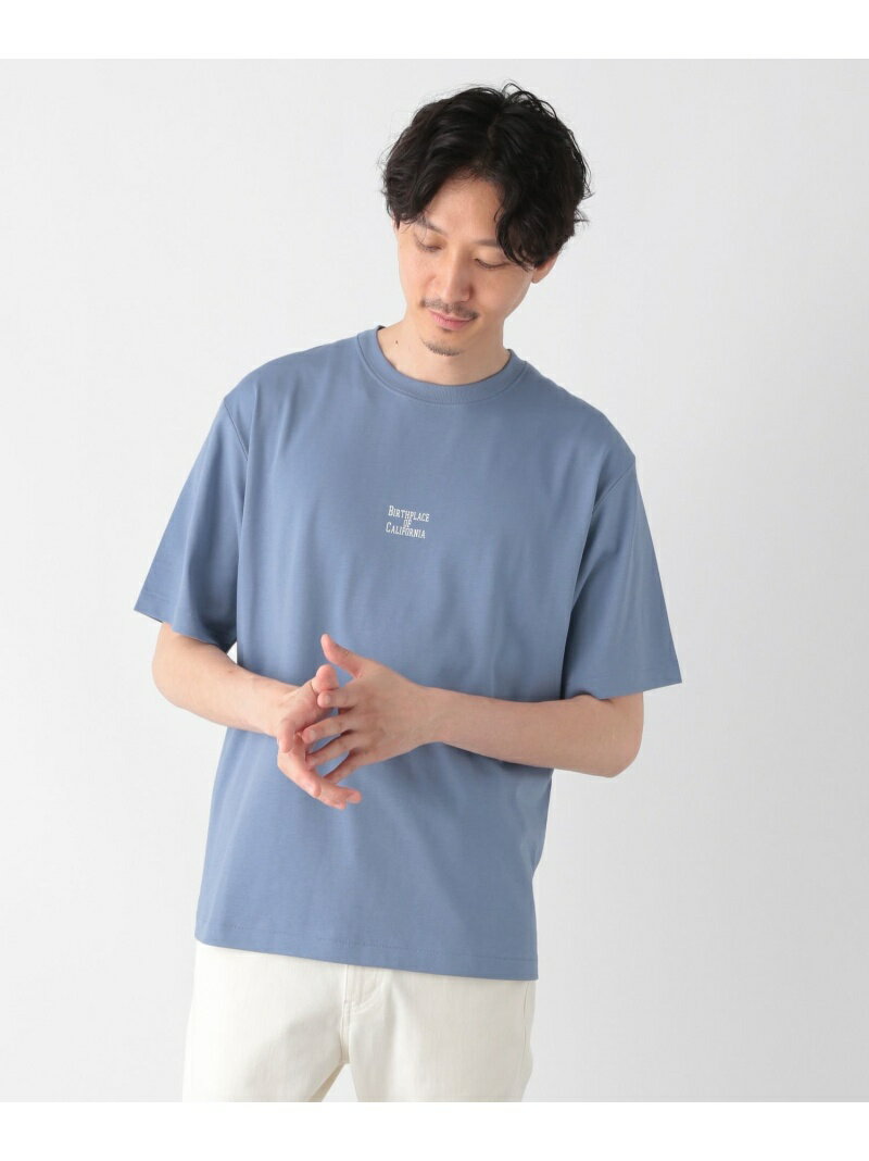 【SALE／10%OFF】(M)アセジミケイゲンT/PRT GLOBAL WORK グローバルワーク トップス カットソー・Tシャツ ブルー グレー【RBA_E】[Rakuten Fashion]