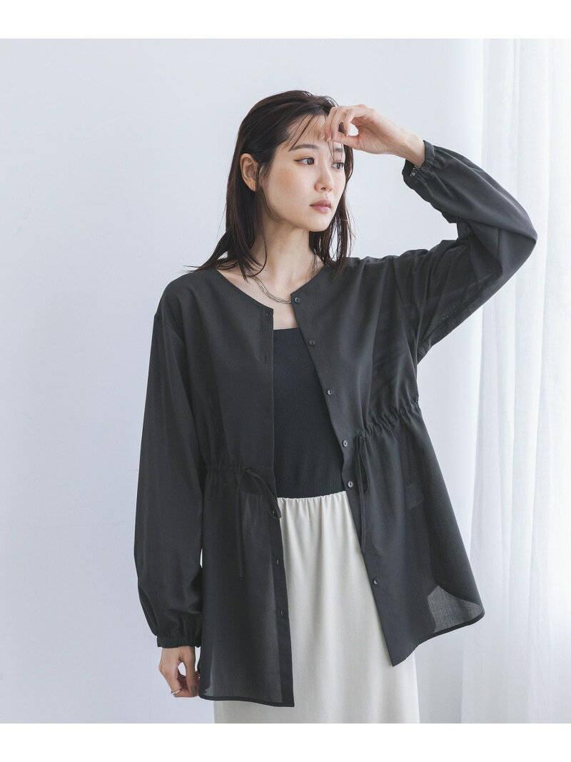 【SALE／40%OFF】シアーチュニックブラウス/797355 GLOBAL WORK グローバルワーク トップス シャツ・ブラウス ブラック ホワイト パープル【RBA_E】[Rakuten Fashion] globalwork-10023860 GLOBAL WORK/グローバルワーク パッケージ画像