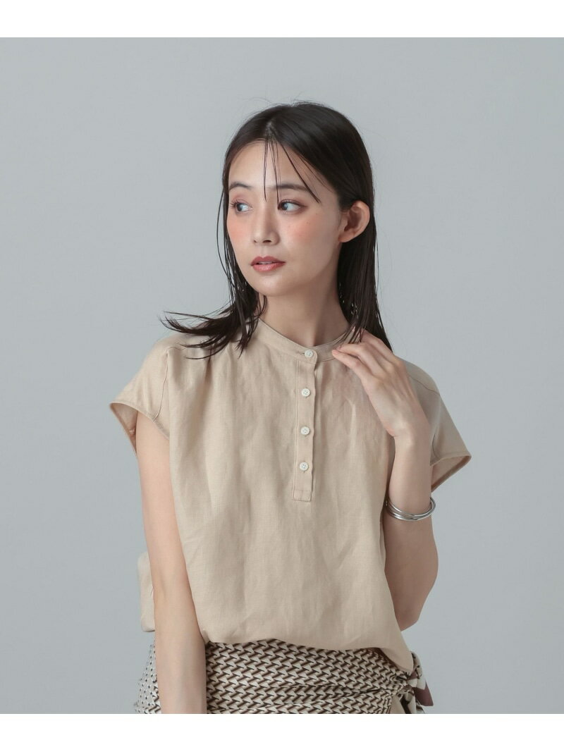 樂天商城 - MATINEE LINE/ラミーフレンチSLシャツ/678456 GLOBAL WORK グローバルワーク トップス シャツ・ブラウス ブラック ベージュ【送料無料】[Rakuten Fashion]