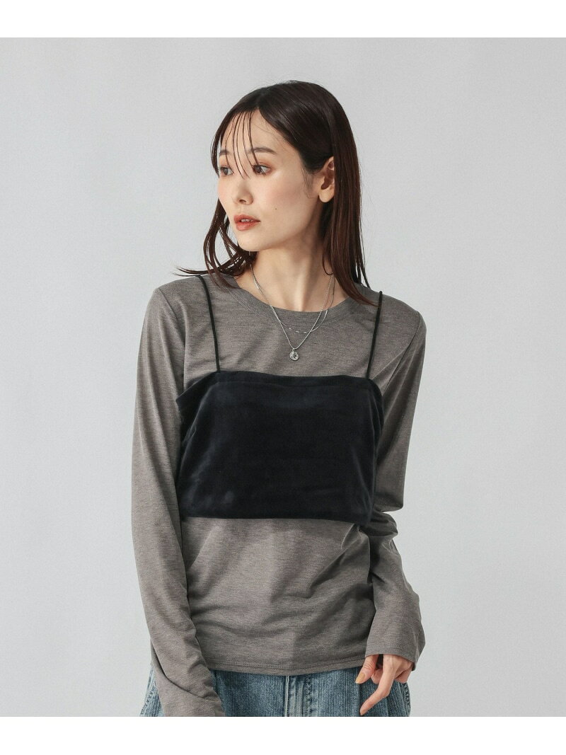 ビスチェ*ロンTSET/1066914 GLOBAL WORK グローバルワーク トップス カットソー・Tシャツ ブラック ホワイト【先行予約】*【送料無料】[Rakuten Fashion] globalwork-10024177 GLOBAL WORK/グローバルワーク パッケージ画像