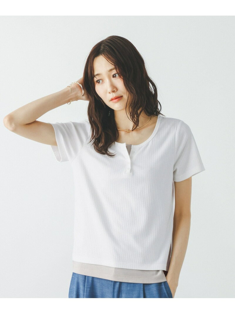 【SALE／20%OFF】フェイクレイヤードヘンリープルオーバー/802017 GLOBAL WORK グローバルワーク トップス カットソー・Tシャツ ブルー ホワイト グレー【RBA_E】[Rakuten Fashion] globalwork-10023668 GLOBAL WORK/グローバルワーク サンプル画像2