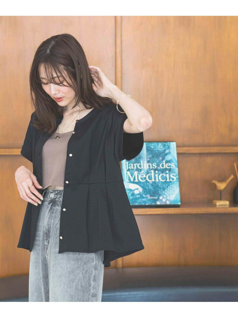 樂天商城 - 【SALE／20%OFF】リッチクリーンペプラム/289379 GLOBAL WORK グローバルワーク トップス カットソー・Tシャツ グレー グリーン ブラック【RBA_E】[Rakuten Fashion]