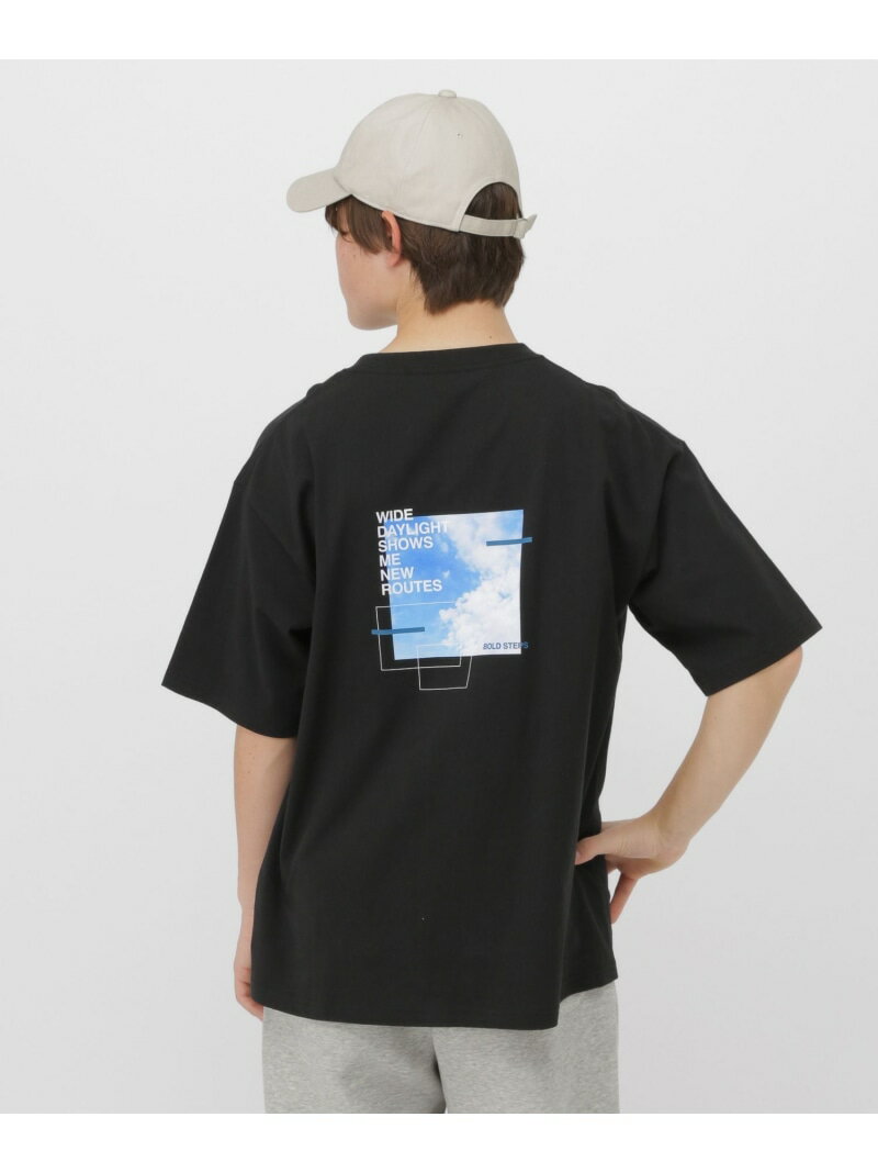 樂天商城 - コットングラフィック半袖T/AND YUA ANY/638787 GLOBAL WORK グローバルワーク トップス カットソー・Tシャツ ネイビー ホワイト グレー ブラック[Rakuten Fashion]