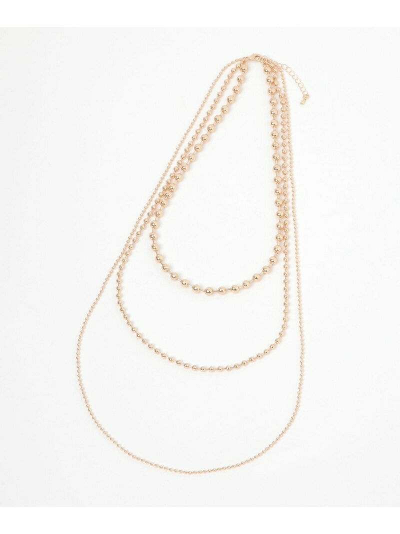 アソート三連ネックレス/495430 GLOBAL WORK グローバルワーク アクセサリー・腕時計 ネックレス ゴー..