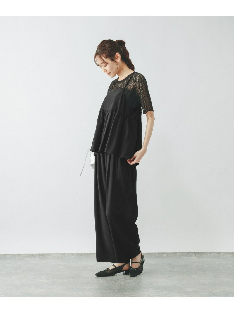 さらさらリラックスキャミ*パンツSET/636257 GLOBAL WORK グローバルワーク パンツ その他のパンツ ブラック ブラウン【先行予約】*【送料無料】[Rakuten Fashion]