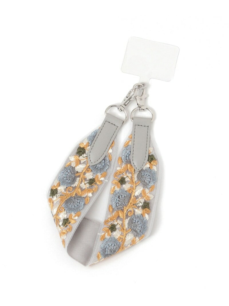 樂天商城 - 【SALE／20%OFF】太幅刺繍スマホストラップ/495444 GLOBAL WORK グローバルワーク スマホグッズ・オーディオ機器 その他のスマホグッズ・オーディオ機器 グレー ベージュ【RBA_E】[Rakuten Fashion]