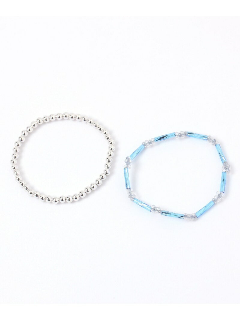 【SALE／60%OFF】ビーズブレス/496800 GLOBAL WORK グローバルワーク アクセサリー・腕時計 ブレスレット・バングル ブルー パープル【RBA_E】[Rakuten Fashion] globalwork-10021279 GLOBAL WORK/グローバルワーク パッケージ画像