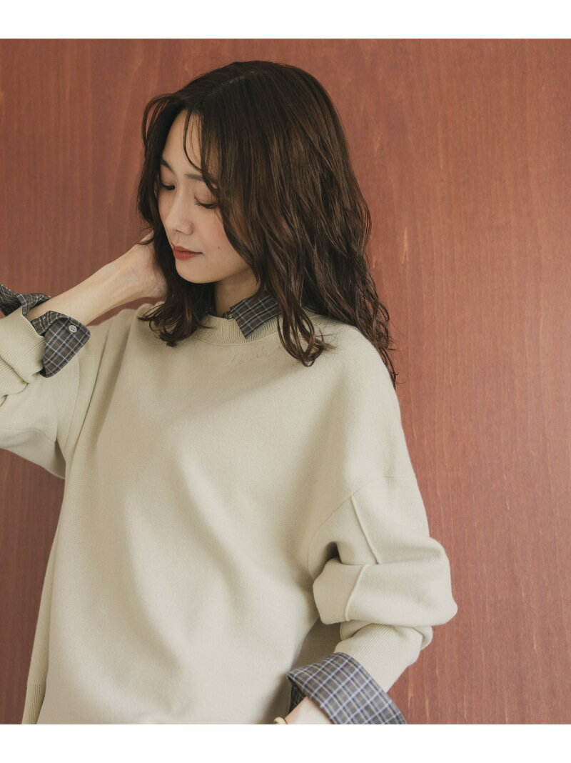 【SALE／51%OFF】スウェットライククループルオーバー/571350 GLOBAL WORK グローバルワーク トップス ニット ネイビー グレー ワインレッド イエロー ブラウン グリーン【RBA_E】[Rakuten Fashion]