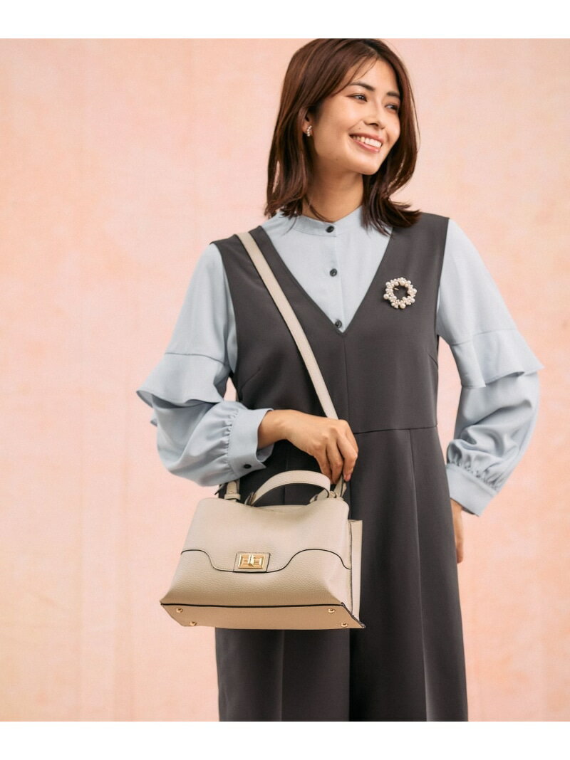 メタルワンハンドル2WAYバック/620978 GLOBAL WORK グローバルワーク バッグ ショルダーバッグ ベージュ ブラック ホワイト【送料無料】[Rakuten Fashion]