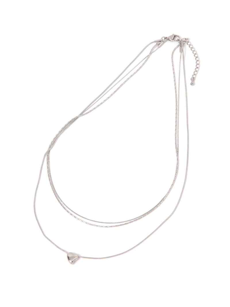 【SALE／20%OFF】ステンレスプチハート三連ネックレス/321154 GLOBAL WORK グローバルワーク アクセサリー・腕時計 ネックレス ゴールド シルバー【RBA_E】[Rakuten Fashion] globalwork-10020765 GLOBAL WORK/グローバルワーク サンプル画像3