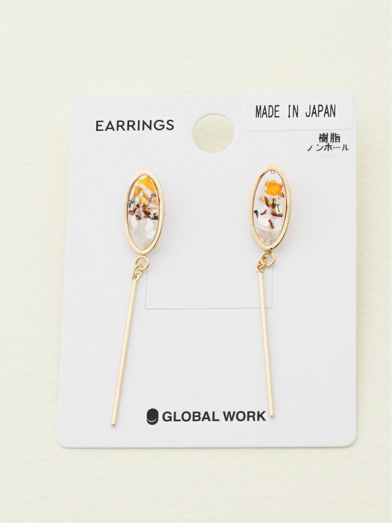 【SALE／50%OFF】(W)アソートフウニュウイヤリング GLOBAL WORK グローバルワーク アクセサリー・腕時計 イヤリング・イヤーカフ オレンジ ピンク ブルー【RBA_E】[Rakuten Fashion]