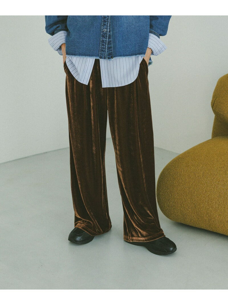 【SALE／20%OFF】ベロアイージーパンツ/一部店舗限定/611188 GLOBAL WORK グローバルワーク パンツ その他のパンツ ピンク ブラウン ネイビー【RBA_E】【送料無料】[Rakuten Fashion]