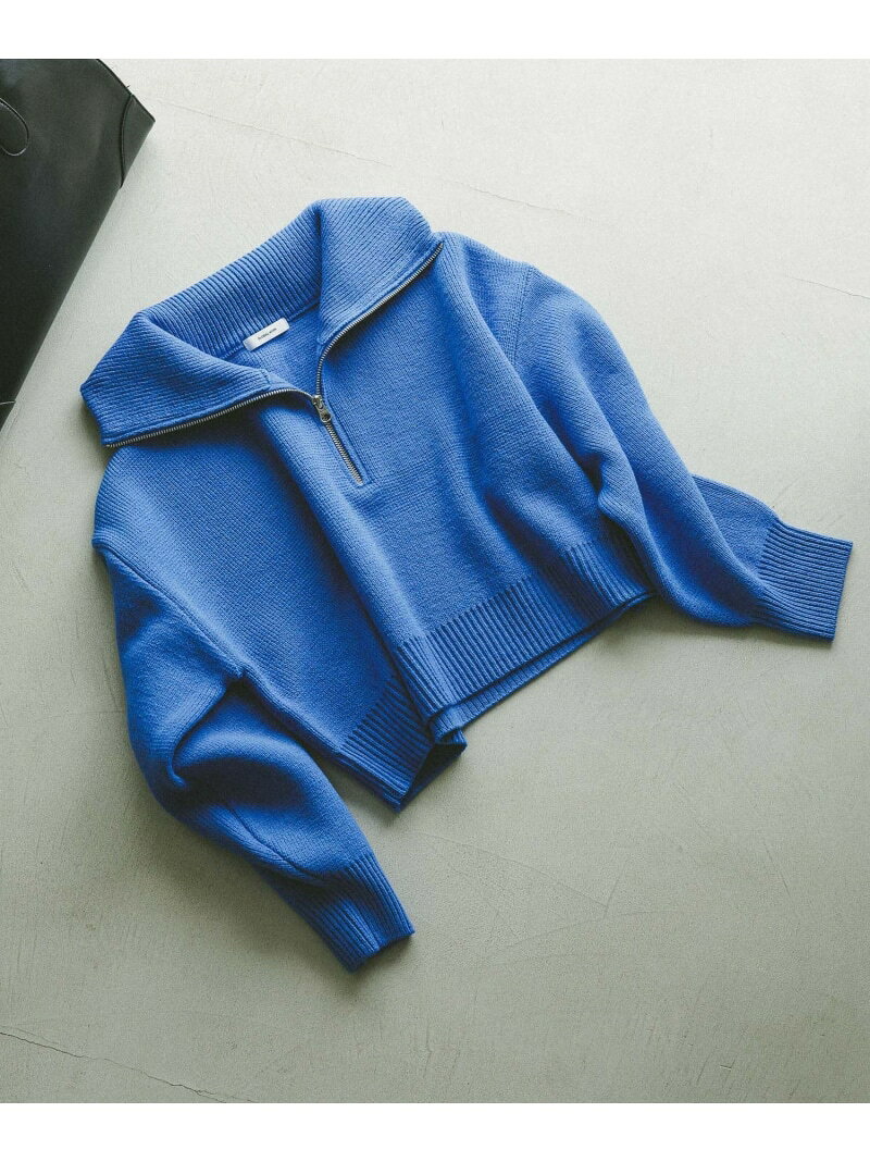 【SALE／20%OFF】ハーフジップニット/一部店舗限定/608246 GLOBAL WORK グローバルワーク トップス ニット ホワイト ブラック ブルー【RBA_E】【送料無料】[Rakuten Fashion] globalwork-10022338 GLOBAL WORK/グローバルワーク サンプル画像3