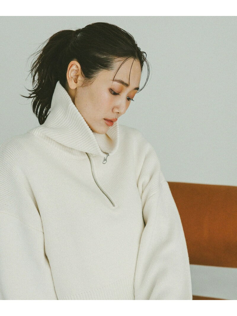 【SALE／20%OFF】ハーフジップニット/一部店舗限定/608246 GLOBAL WORK グローバルワーク トップス ニット ホワイト ブラック ブルー【RBA_E】【送料無料】[Rakuten Fashion]