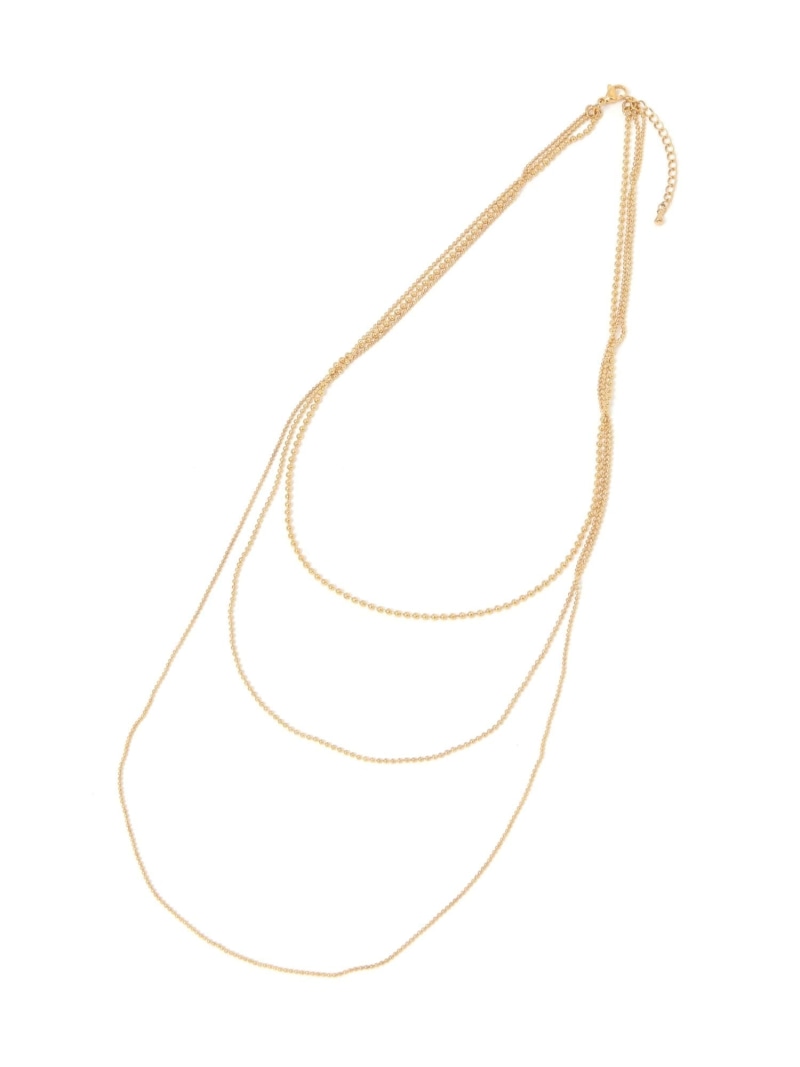 【SALE／20%OFF】ステンレスボール三連ネックレス/325802 GLOBAL WORK グローバルワーク アクセサリー・腕時計 ネックレス イエロー シルバー【RBA_E】[Rakuten Fashion] globalwork-10020771 GLOBAL WORK/グローバルワーク サンプル画像3