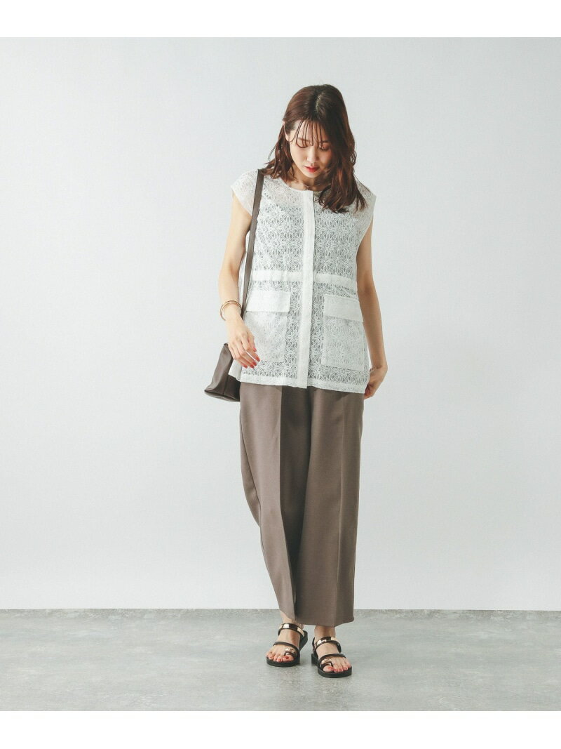 【SALE／50%OFF】レースベスト*サロペSET/492523 GLOBAL WORK グローバルワーク オールインワン・オーバーオール オーバーオール・サロペット ブラック ブラウン【RBA_E】【送料無料】[Rakuten Fashion] globalwork-10021222 GLOBAL WORK/グローバルワーク サンプル画像2