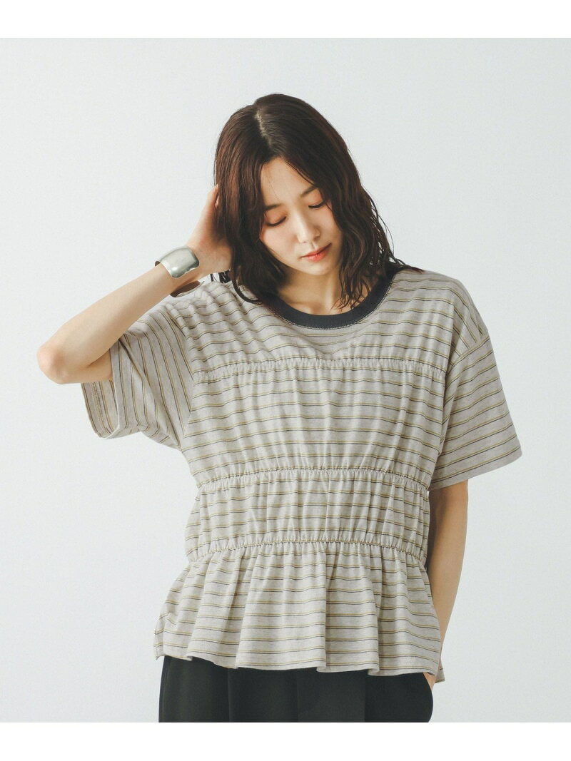 【SALE／40%OFF】シャーリングボーダーT/713265 GLOBAL WORK グローバルワーク トップス カットソー・Tシャツ グレー【RBA_E】[Rakuten Fashion] globalwork-10023673 GLOBAL WORK/グローバルワーク サンプル画像2