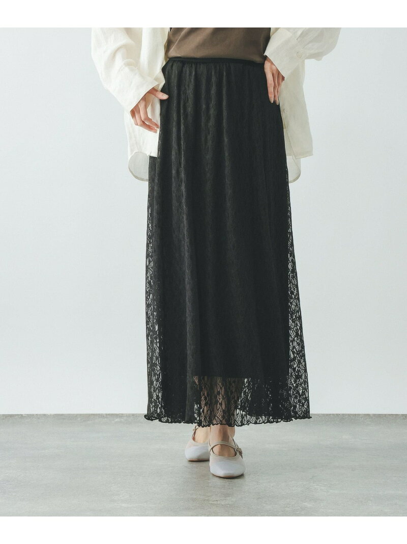 【SALE／30%OFF】総レーススカート/661535 GLOBAL WORK グローバルワーク スカート ロング・マキシスカート ホワイト ブラック【RBA_E】[Rakuten Fashion] globalwork-10023212 GLOBAL WORK/グローバルワーク サンプル画像2