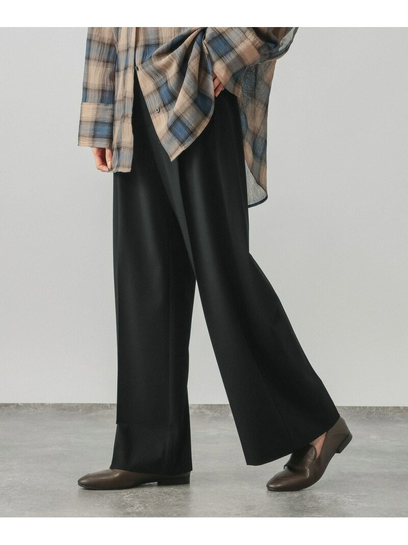 ウツクシルエットワイドパンツ/一部店舗限定/816348 GLOBAL WORK グローバルワーク パンツ その他のパンツ ブラウン ネイビー ブラック【送料無料】[Rakuten Fashion] globalwork-10024149 GLOBAL WORK/グローバルワーク サンプル画像2