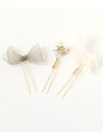 【SALE/40%OFF】MADE IN JAPAN/ドライフラワーヘアピン3本セット/135705 GLOBAL WORK グローバルワーク ヘアアクセサリー...
