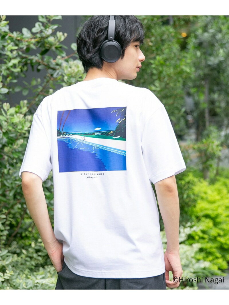 【SALE／40%OFF】永井博コラボ/Tシャツ/半袖/575237 GLOBAL WORK グローバルワーク トップス カットソー・Tシャツ グレー ホワイト ブラック【RBA_E】[Rakuten Fashion]