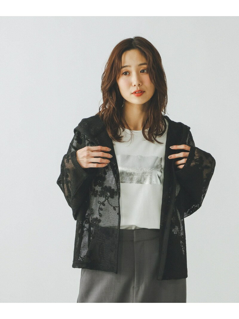 【SALE／30%OFF】ジャガードレースパーカー/632458 GLOBAL WORK グローバルワーク トップス パーカー・フーディー ブラック ホワイト ブラウン【RBA_E】[Rakuten Fashion] globalwork-10023211 GLOBAL WORK/グローバルワーク サンプル画像2