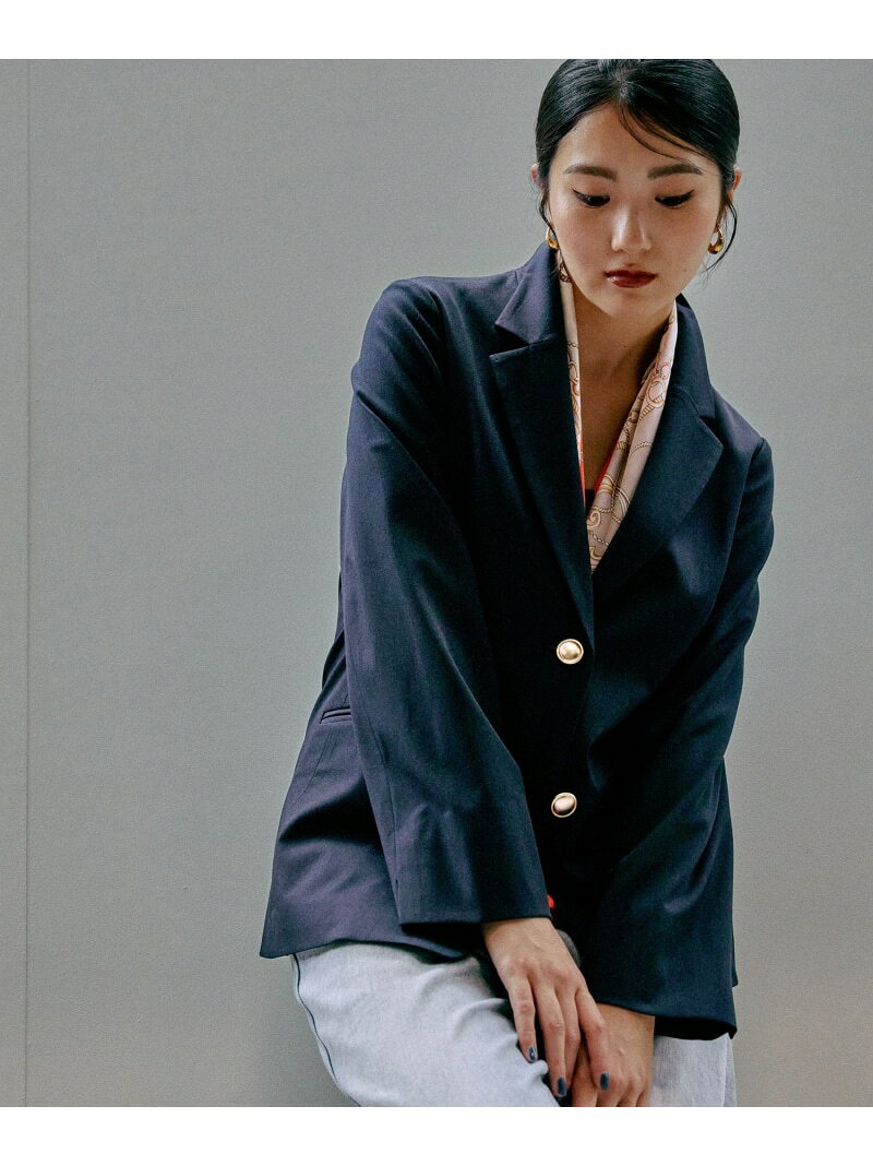【SALE／30%OFF】ウツクシルエットテーラードジャケット/572242 GLOBAL WORK グローバルワーク ジャケット・アウター テーラードジャケット・ブレザー ネイビー ブラック グレー【RBA_E】【送料無料】[Rakuten Fashion] globalwork-10021714 GLOBAL WORK/グローバルワーク サンプル画像3