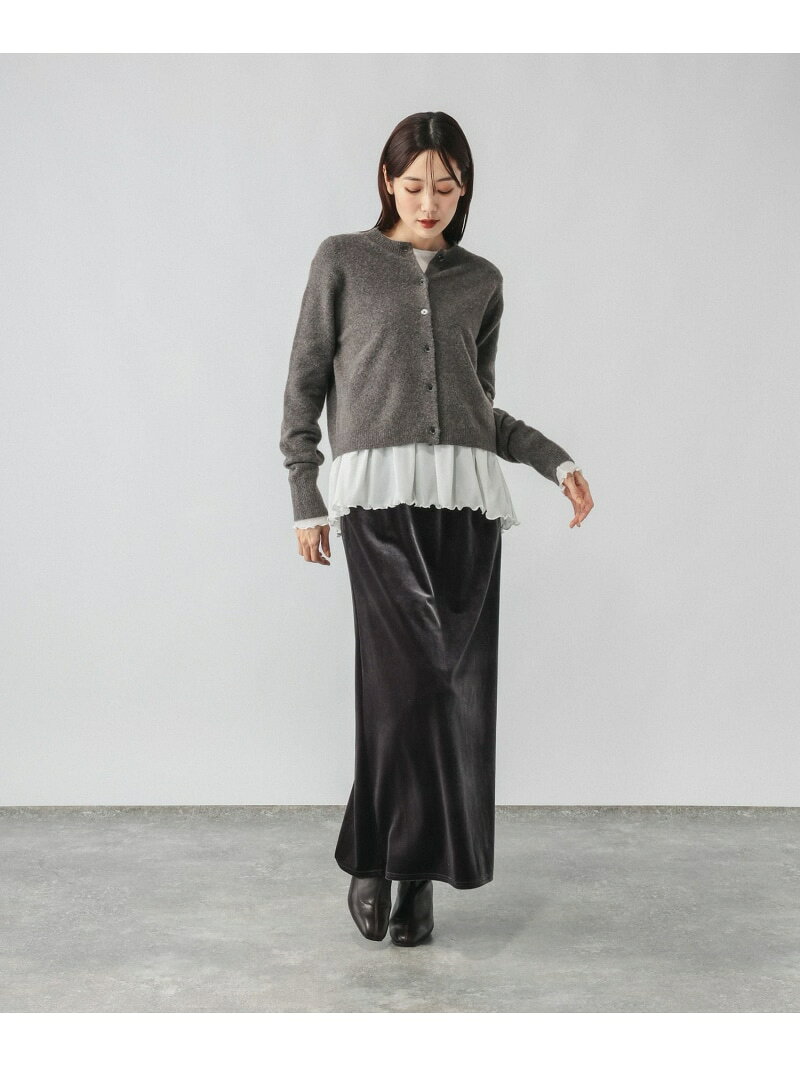 チュールフロッキーペプラム/一部店舗限定/1046121 GLOBAL WORK グローバルワーク トップス カットソー・Tシャツ ブラック ホワイト[Rakuten Fashion] globalwork-10024169 GLOBAL WORK/グローバルワーク サンプル画像3