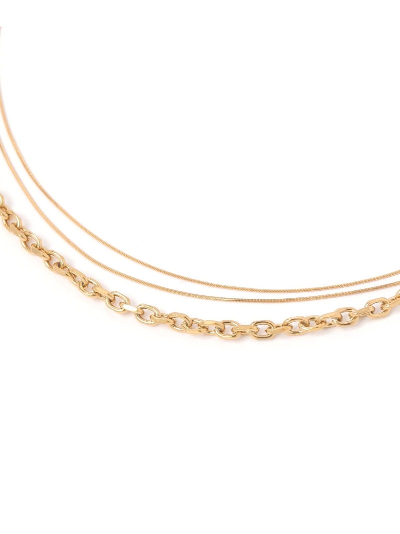 【SALE／50%OFF】ステンレス三連レイヤードネックレス/583493 GLOBAL WORK グローバルワーク アクセサリー・腕時計 ネックレス シルバー ゴールド【RBA_E】[Rakuten Fashion] globalwork-10021605 GLOBAL WORK/グローバルワーク サンプル画像3