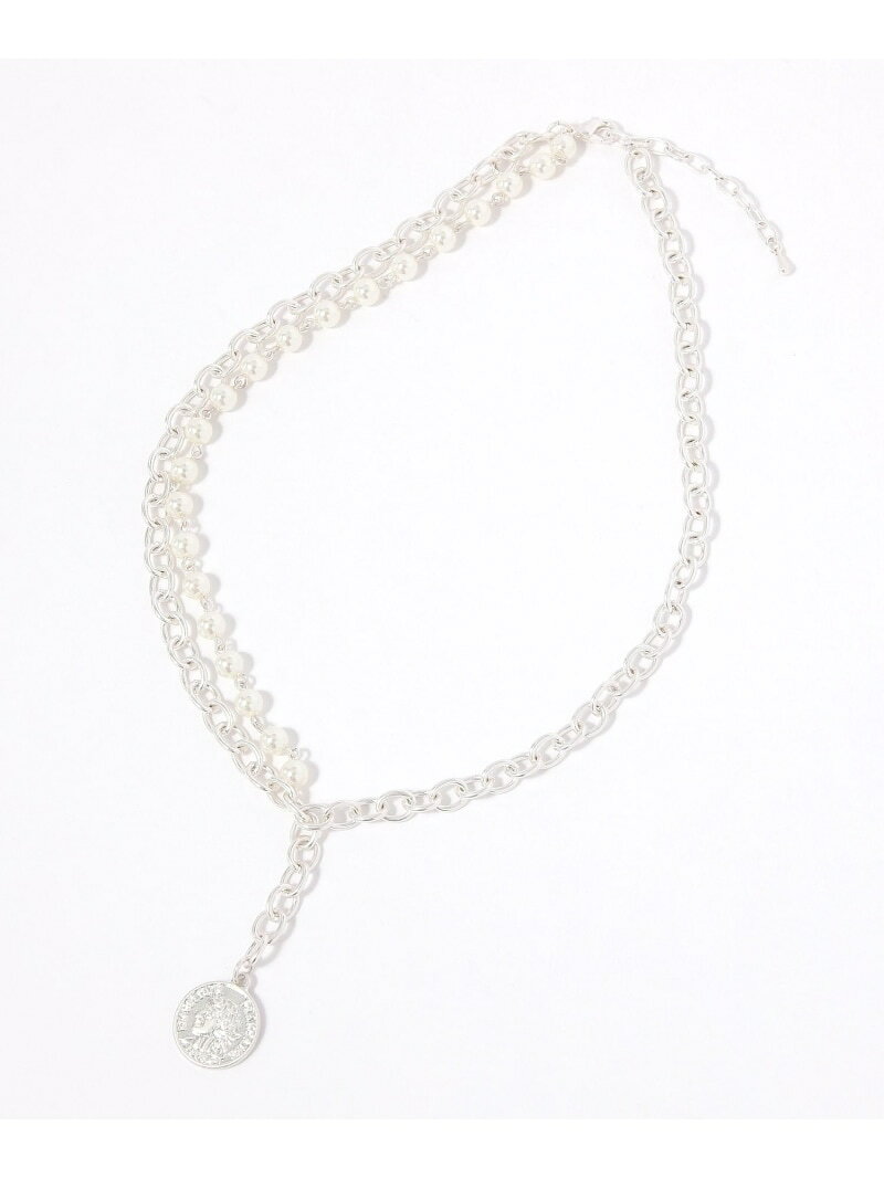 【SALE／60%OFF】パールコインY字ネックレス/646370 GLOBAL WORK グローバルワーク アクセサリー・腕時計 ネックレス ゴールド シルバー【RBA_E】[Rakuten Fashion] globalwork-10022883 GLOBAL WORK/グローバルワーク サンプル画像3