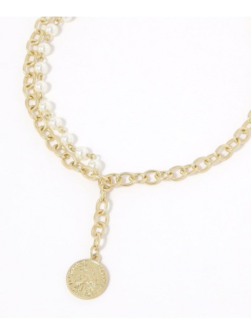 【SALE／60%OFF】パールコインY字ネックレス/646370 GLOBAL WORK グローバルワーク アクセサリー・腕時計 ネックレス ゴールド シルバー【RBA_E】[Rakuten Fashion] globalwork-10022883 GLOBAL WORK/グローバルワーク サンプル画像2