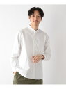 【SALE／20%OFF】イージーケアオックス/バンドカラーシャツ/975735 GLOBAL WORK グローバルワーク トップス シャツ・ブラウス ホワイト グレー【RBA_E】[Rakuten Fashion]