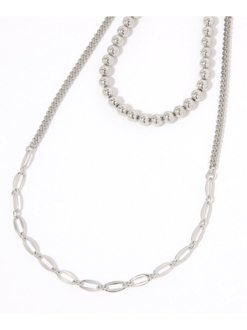 【SALE／50%OFF】ボールスタイリッシュ二連ネックレス/646375 GLOBAL WORK グローバルワーク アクセサリー・腕時計 ネックレス ゴールド シルバー【RBA_E】[Rakuten Fashion] globalwork-10022886 GLOBAL WORK/グローバルワーク サンプル画像2