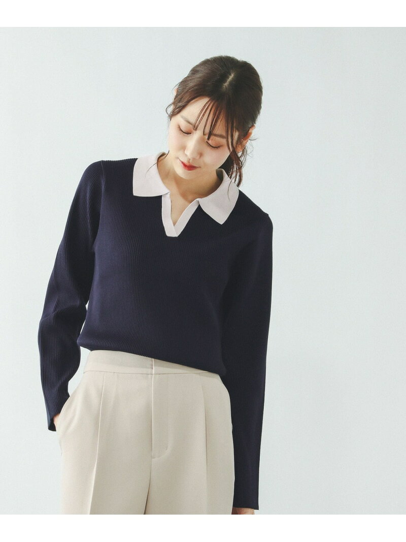 【SALE／36%OFF】リッチライトニットスキッパー/632558 GLOBAL WORK グローバルワーク トップス ニット ブラウン ネイビー グレー【RBA_E】[Rakuten Fashion] globalwork-10022706 GLOBAL WORK/グローバルワーク サンプル画像3