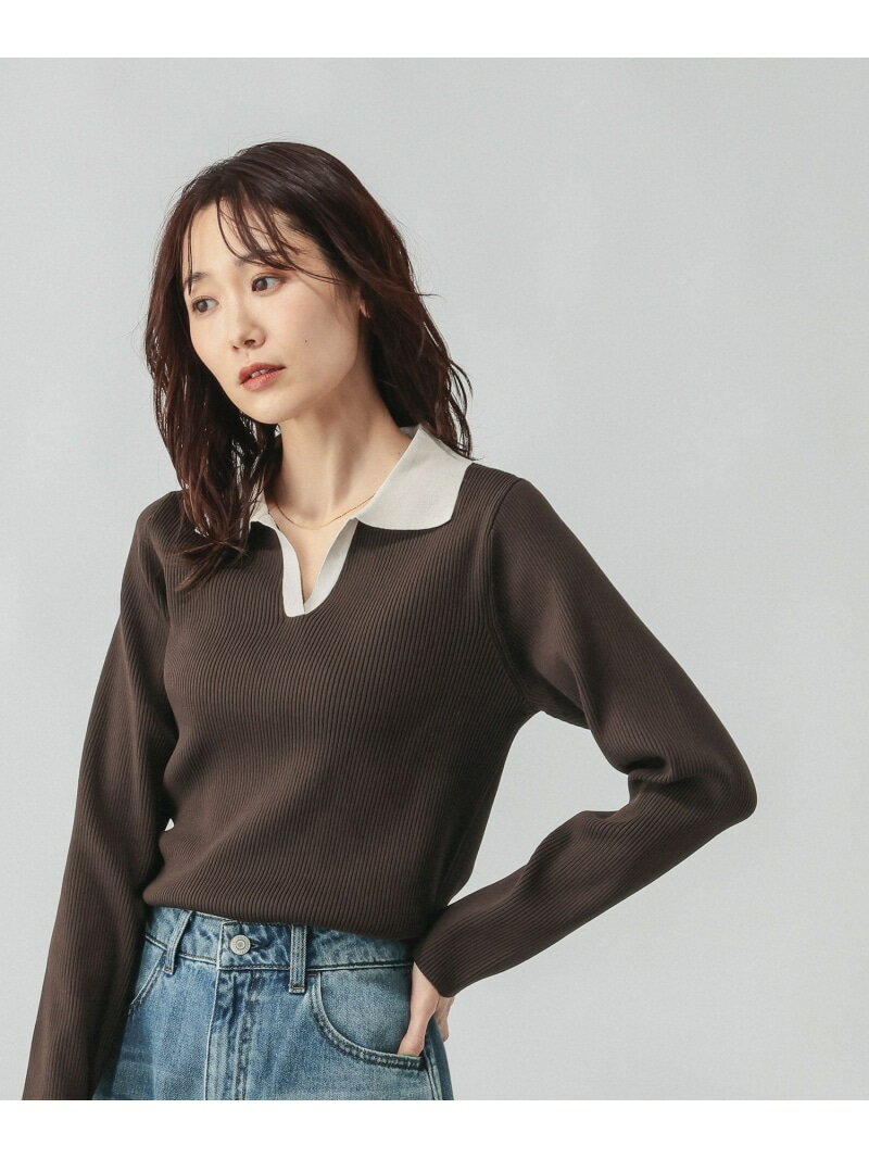 リッチライトニットスキッパー/632558 GLOBAL WORK グローバルワーク トップス ニット ブラウン ネイビー グレー【先行予約】*【送料無料】[Rakuten Fashion]