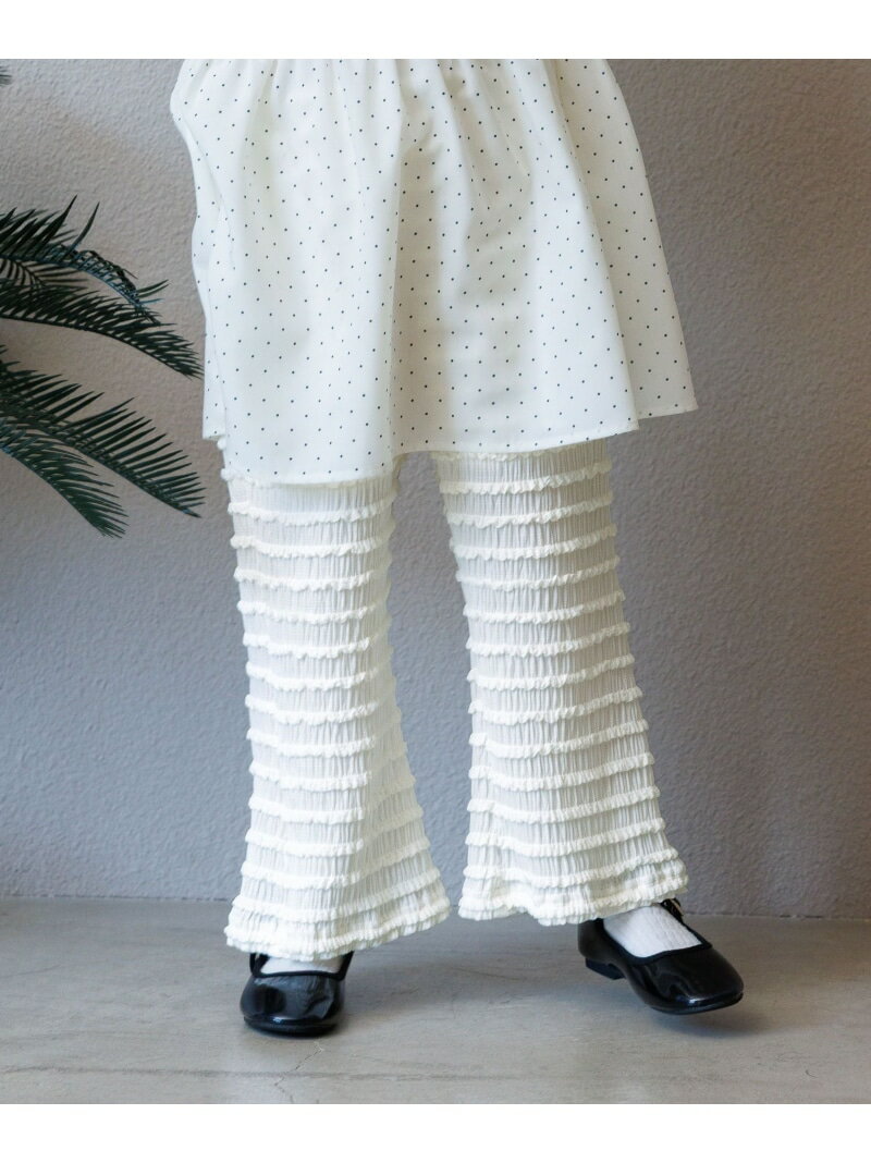 樂天商城 - フリルカットパンツ/100-120cm展開/638597 GLOBAL WORK グローバルワーク パンツ その他のパンツ ホワイト ブラック[Rakuten Fashion]